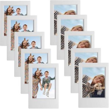 Imagem de Porta-retratos WOGOZAN 2,15 x 3,4" Mini, pacote com 10 unidades, cinza