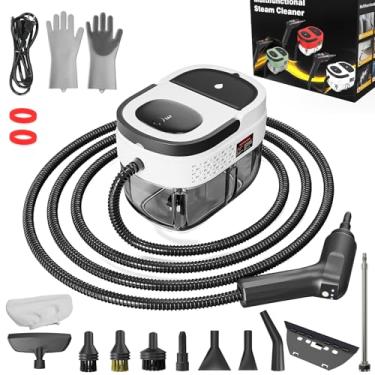 Imagem de Limpador a vapor portátil, vaporizador de alta pressão 2500W para limpeza, limpador a vapor portátil com tanque de água de 1,6 L, alça ajustável de 3 níveis, limpador a vapor para casa, carro, móveis