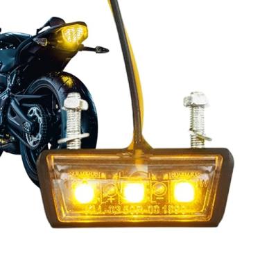 Imagem de Luzes traseiras de LED para motocicleta | Luzes de placa de condução para motocicleta - Lâmpada traseira resistente à vibração de liberação rápida, lanterna traseira de freio à prova d'água para