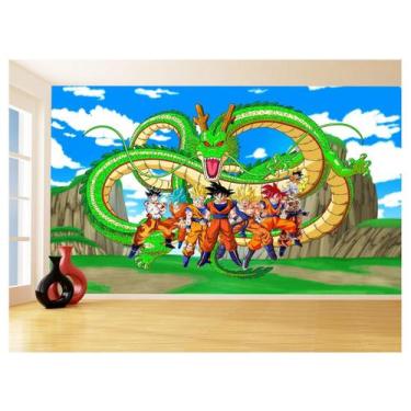 Imagem de Papel De Parede Dragon Ball Goku Vegeta Anime 3,5M Dbz469 - Você Decor