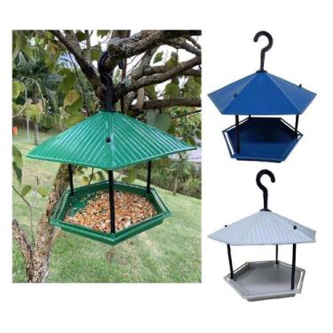 Imagem de Tratador Comedor Para Pássaros Ecológico Jardim Viveiro - JR