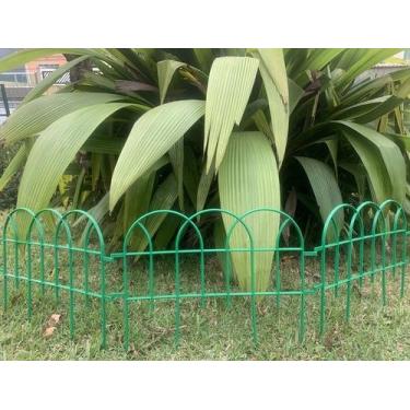 Imagem de Cerquinhas Decorativa Kit 12 Jardim Romana Verde Rende 5,10 mt - Globo