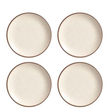 Imagem de Jogo 4 Pratos Fundo Coup Vanilla Plus Cerâmica 25cm Alleanza