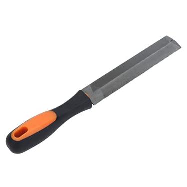 Imagem de Fafeicy Lima de Borda de Pena, Serra Cônica Em Formato de Dentes Finos de Metal de 6 Polegadas, Ferramentas de Carpintaria de 2 Grãos Com Cabo de Duas Cores TPR, Serrilhas Irregulares Ajustáveis,