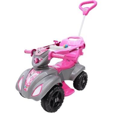 Imagem de Quadriciclo Infantil Baby Aranha Girl, Rosa, Veículo de Passeio com Empurrador para Crianças, Quadriciclo Andador, Brinquedo de Passeio Seguro, Confortável e Resistente para Meninas