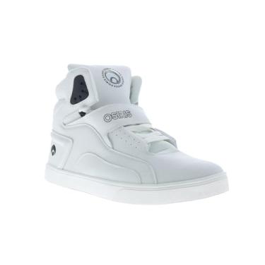 Imagem de Osiris Tênis masculino Rize Ultra inspirado no skate, branco/preto/branco, 39 BR