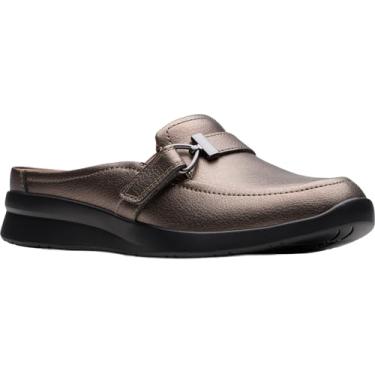 Imagem de Clarks Ellowyn Amelia Mule feminino, Couro metálico bronze, 40