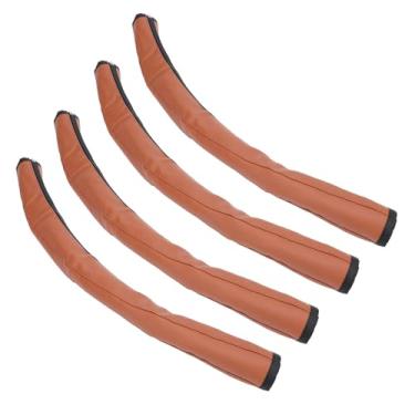 Imagem de SPYMINNPOO O Punho do Carrinho Cobre 4 Pces Protetor de Couro do Plutônio Lavável Com Zíper para Carrinhos Universais Longa Caminhada Conforto 20.5x4.7in Aperto Pais (#12)