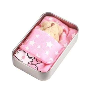 Imagem de Generic Ursinhos de Pelúcia Minúsculos Podem Mini Ursos de Pelúcia Podem ótimo Presente para Namorado Material Seguro Urso de Marrom Rosa Branco Bege (Genericrbgxod1vue-230201KM05-4)