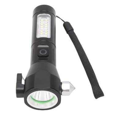 Imagem de XUXHOU Lanterna Recarregável 6000mAh Luz Lateral Super Brilhante COB, Lanterna LED de Liga de Alumínio para Atividades Ao Ar Livre de Emergência de Acampamento