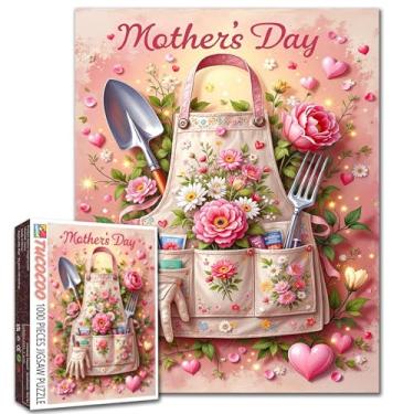 Imagem de Quebra-cabeças de dia das mães para adultos, 1000 peças, avental da mãe, quebra-cabeças para noites de jogos, quebra-cabeça colorido para atividades familiares desafiadoras, faça você mesmo