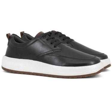 Imagem de Tênis Masculino Democrata Casual Drake Pulse Couro Elástico Calce Fácil Conforto 600103-Masculino