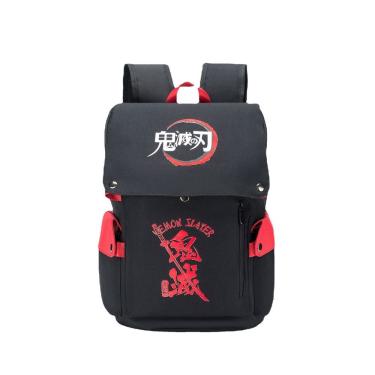 Imagem de Mochila escolar infantil Demons Slayers 3D Oxford 34x21x48cm