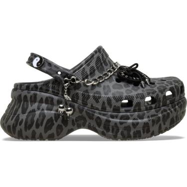 Imagem de Sandália Crocs Classic Bae Leopard Clog BLACK/LEOPARD-Unissex