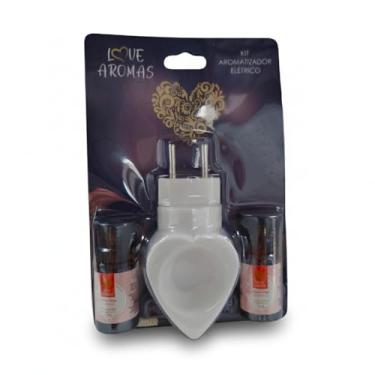 Imagem de Kit Aromatizador Elétrico Bivolt Branco com 2 Essências Floral Brisa 10ml