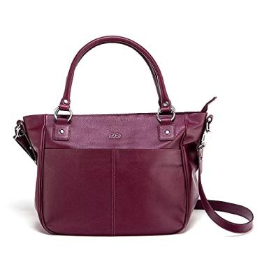 Imagem de Bolsa Feminina HIBISCO em Couro (Vinho)