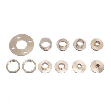 Imagem de Cryfokt Conjunto de Guia de Modelo de Roteador Bucha de Latão para Marcenaria, Kit de Bucha de Roteador Confiável Com Estojo de Transporte, Adequado para Várias Tarefas de Marcenaria