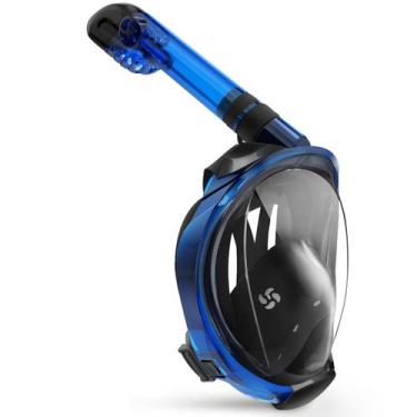 Imagem de Máscara de snorkel Greatever G2 para rosto inteiro com sistema Dry Top