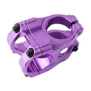 Imagem de Mesa de guidão MTB 31,8mm para bicicleta de estrada/montanha, ponte curta, potência, liga de alumínio, ultraleve.(Purple)