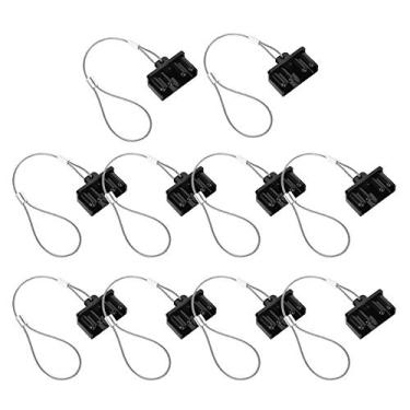 Imagem de Hyuduo 10pcs Black Forklift Connector Caps de Poeira Tampa de Proteção Acessório de Hardware Hardware Plastic 50a Com Vida útil Longa para o Conector Empilhadeira