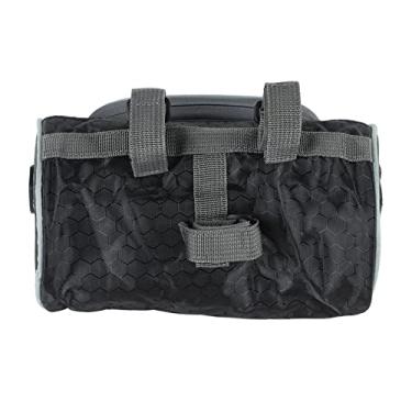 Imagem de Acouto Bolsa para Guiador à Prova d'água – Bolsa de Armazenamento Frontal Versátil para Telefones Celulares, Acessórios de Navegação e Ciclismo Com Alça de Ombro Removível | Couro Sintético Leve e