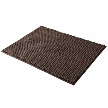 Imagem de Kit Tapete de Banheiro 40x60 Microfibra (1, MARROM)