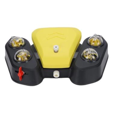 Imagem de Depisuta Fonte de água para Cães Ao Ar Livre, Patas Ativadas para Cães, Dispensador de água para Brincar Com Aspersor, Saída Ajustável, 4 Furos de Chuveiro, Brinquedo de Resfriamento (Amarelo)