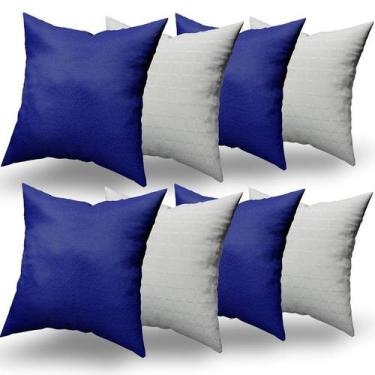 Imagem de Almofadas Decorativas 8 Unidades Com Ziper e Refil Silicone - RT MAGAZ