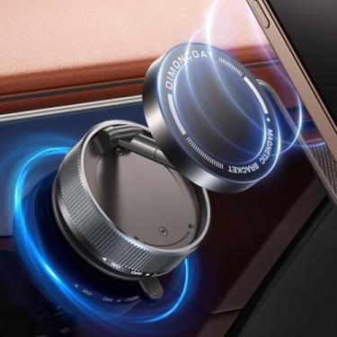 Imagem de Suporte de telefone magnético a vácuo atualizado [89 + LBS sucção mais forte e 24 * N55 ultra magnético] Suporte ajustável de 360° para ventosa MagSafe, compatível com carro/academia/espelho para