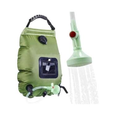 Imagem de Bolsa De Chuveiro Solar De 20L Para Camping Aquecimento De Água Quente
