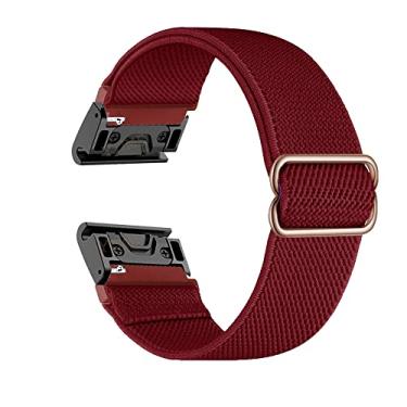 Imagem de MURVE Pulseira de relógio de nylon de 26 mm para relógio inteligente Garmin Fenix 7X de ajuste rápido para Garmin Fenix 7 Fenix7 pulseiras de 22 mm (I, Fenix 7X)
