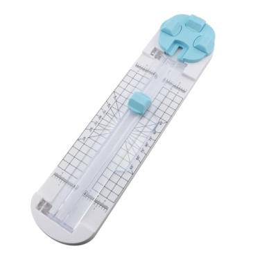 Imagem de TAODAN Cortador de papel compacto para scrapbook 4 em 1, ferramenta de corte artesanal, multifuncional, utilitário para cortar álbuns de fotos, etiquetas de cartões comemorativos, etiqueta de presente