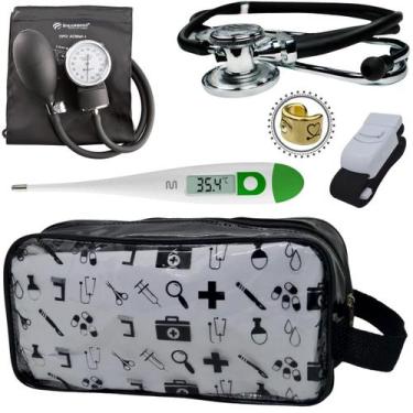 Imagem de Kit Aparelho Pressão Estetoscópio Transparente Estampado Incoterm, Pre
