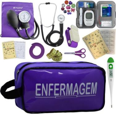 Imagem de Kit Enfermagem Completo Top + Medidor Glicose  - PREMIUM, P.A. MED, IN