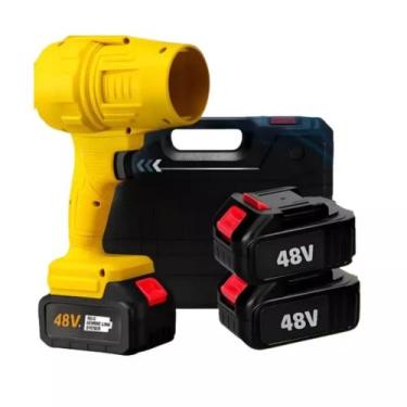 Imagem de Soprador Turbo Recarregavel Ar Sem Fio 150.000 Rpm + 2 Baterias 48v + 