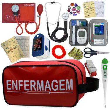 Imagem de Kit De Enfermagem Completo Medidor Glicose Aparelho Pressao - PREMIUM,