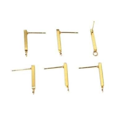 Imagem de Ganchos De Brinco De Aço Inoxidável 10mm 15mm 20pcs Conectores De Tubo