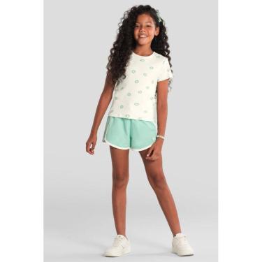 Imagem de Blusa infantil menina em ribana florida Brandili