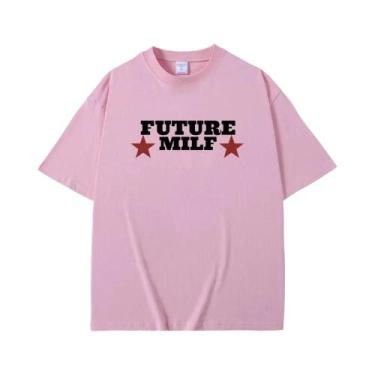 Imagem de Camiseta Unissex Oversized Retrô Hip Hop Com Estampa De Meme Engraçada