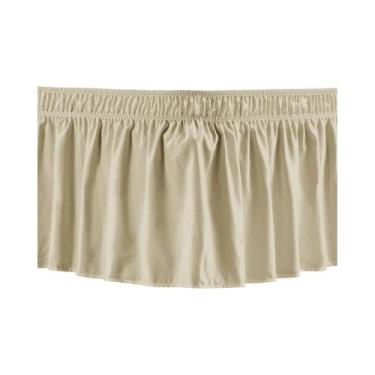 Imagem de Saia De Cama Ajustável Com Elástico, Fácil De Colocar, Ruffle Antipoei