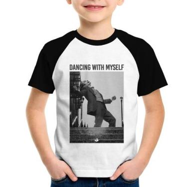 Imagem de Camiseta Raglan Infantil Dancing with myself - Foca na Moda, Branco, P