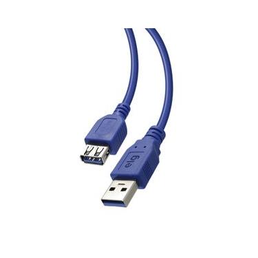 Imagem de Cabo Extensor USB, Transferência de Dados 5Gbps, USB 3.0, Plug and Play, 1 metro, USBEXT1, ELG