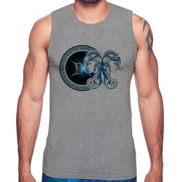 Imagem de Regata Signo Gêmeos Astrologia - Foca na Moda, Cinza, G