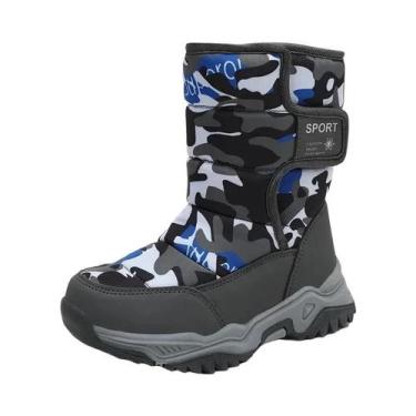 Imagem de Botas De Neve Impermeáveis De Pelúcia Para Meninas, Solado De Borracha