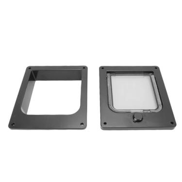 Imagem de AYNEFY Porta para Cães Porta para Gatos Atualizada Com Trava de 4 Vias para Gatinhos para Portas Internas e Externas para Animais de Estimação Reforçada à Prova de Intempéries para Gatos (XL)