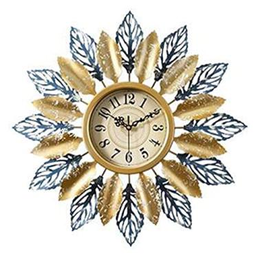 Imagem de Relógio de parede grande 3D moderno minimalista criativo metal silencioso relógios para casa sala de estar quarto corredor decoração relógios