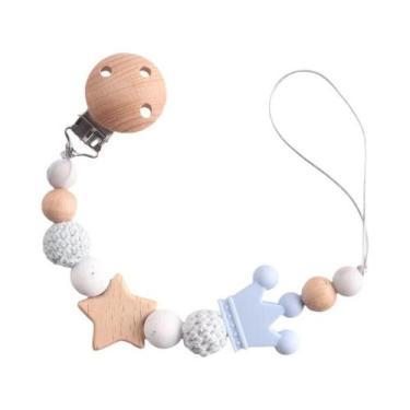 Imagem de Corrente De Mordedor Para Bebês Com Pérolas De Silicone E Clipe De Chu