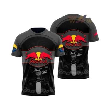Imagem de Camiseta Masculina Red Bull De Verão Para Esportes Radicais, Camiseta 