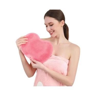 Imagem de Tapete De Banho De Silicone Antiderrapante Com Escova Esfoliante E Ven