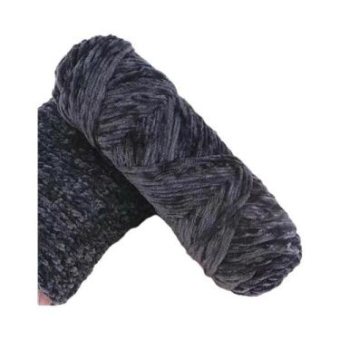 Imagem de Fio De Veludo Chenille Macio 95g Lã Misturada Para Tricô De Cachecol, 